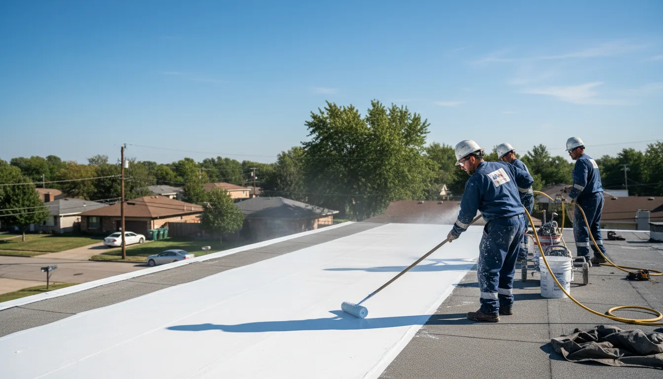 Commercial roof coating in Windthorst, TX near me